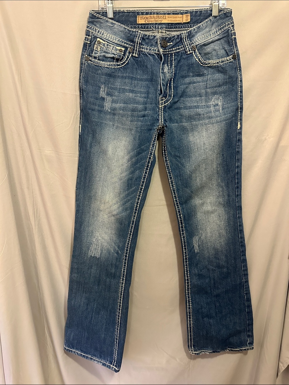 Rock & Roll Cowboy Men's Bootcut Jeans — Medium Blue Wash